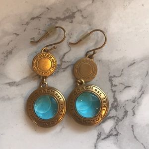 Coach gold earrings